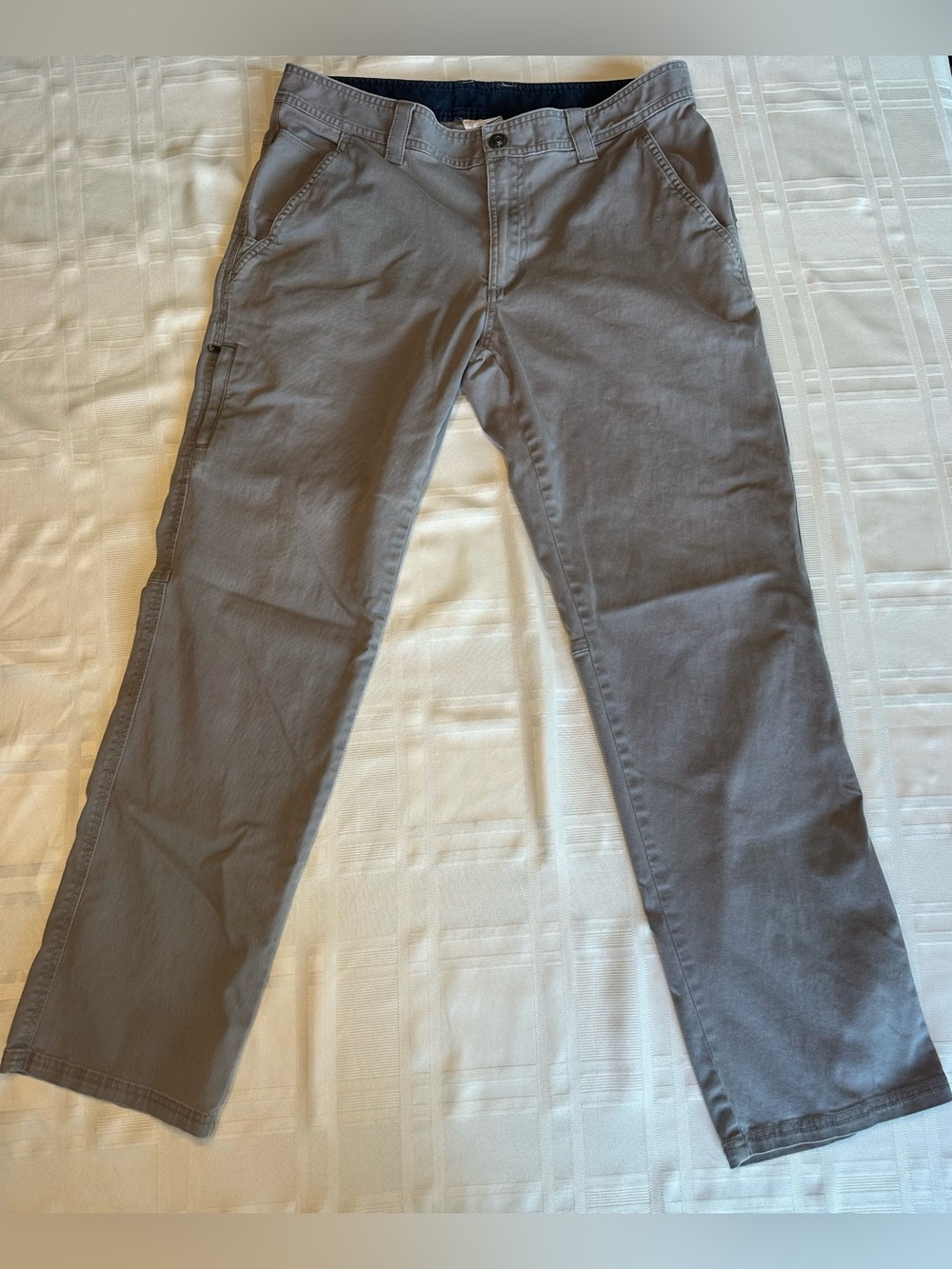 Columbia Pants Mens 34 X 32 Gray Cotton Cargo Outdoor Hiking Regular Fit Casual